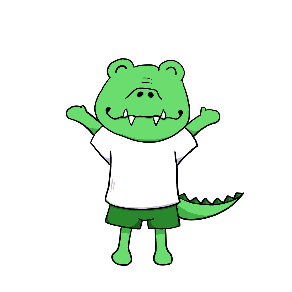 ワニキャラクター