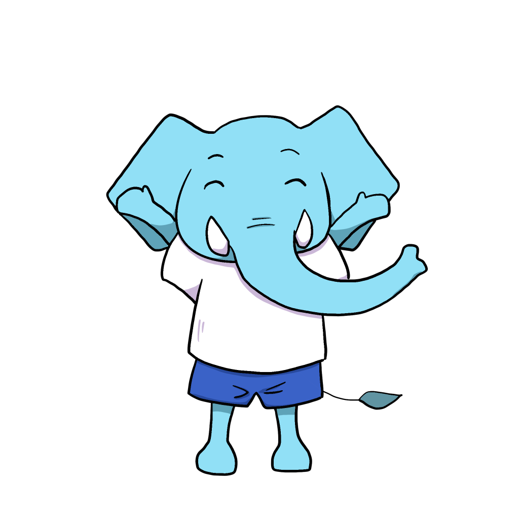 青い象キャラクター