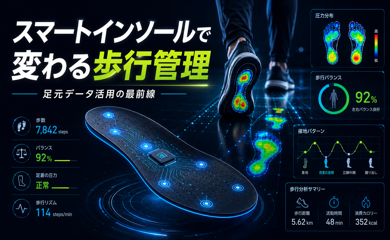 スマートインソールで変わる歩行管理 ― 足元データ活用の最前線